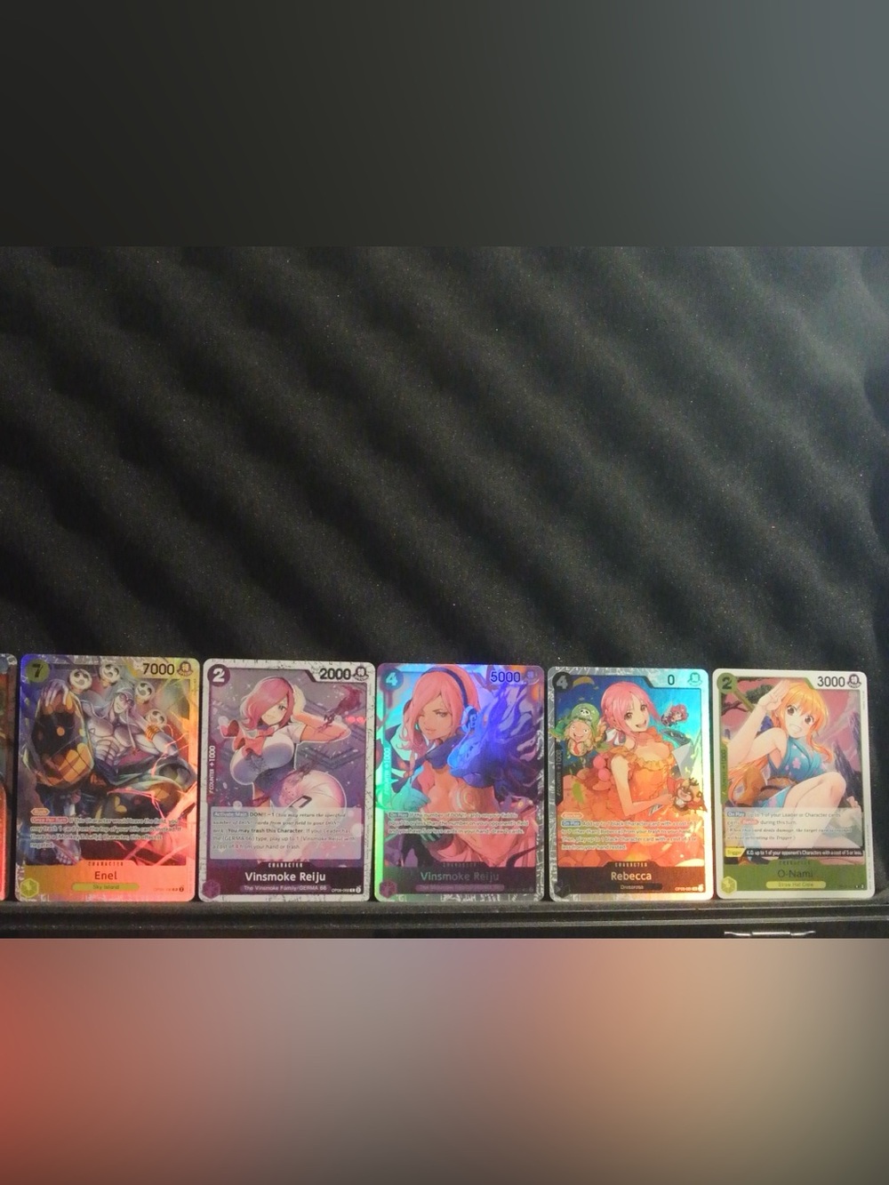 Onepiece Pink Holographic Character Card Collection